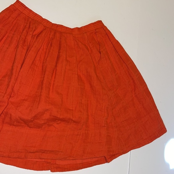 Anthropologie Postmark Orange Skirt - Women’s Size 8 - Picture 5 of 9